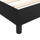 Boxspring sengeramme 160x200 cm kunstlæder sort