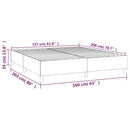 Boxspring sengeramme 160x200 cm kunstlæder cremefarvet