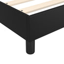 Boxspring sengeramme 180x200 cm kunstlæder sort