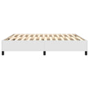 Boxspring sengeramme 180x200 cm kunstlæder hvid