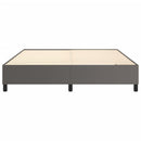 Boxspring sengeramme 180x200 cm kunstlæder grå