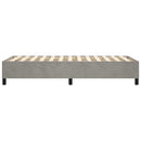 Boxspring sengeramme Lysegrå 80x200 cm Fløjl