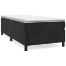 Boxspring sengeramme 80x200 cm fløjl sort