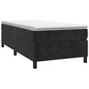 Boxspring sengeramme 80x200 cm fløjl sort