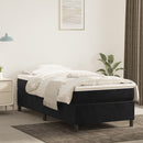 Boxspring sengeramme 80x200 cm fløjl sort