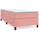 Boxspring sengeramme 80x200 cm fløjl pink