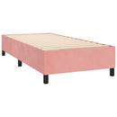 Boxspring sengeramme 80x200 cm fløjl pink