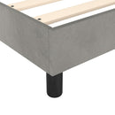 Boxspring sengeramme Lysegrå 90x190 cm Fløjl