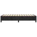 Boxspring sengeramme 90x190 cm fløjl sort