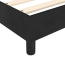 Boxspring sengeramme 90x190 cm fløjl sort