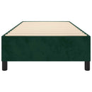 Boxspring sengeramme Mørkegrøn 90x190 cm Fløjl