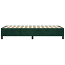 Boxspring sengeramme Mørkegrøn 90x190 cm Fløjl