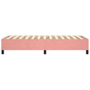 Boxspring sengeramme 90x190 cm fløjl pink
