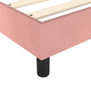 Boxspring sengeramme 90x190 cm fløjl pink