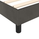 Boxspring sengeramme Mørkegrå 90x200 cm Fløjl