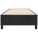 Boxspring sengeramme 90x200 cm fløjl sort