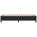 Boxspring sengeramme 90x200 cm fløjl sort