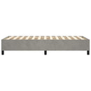 Boxspring sengeramme Lysegrå 100x200 cm Fløjl