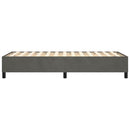 Boxspring sengeramme Mørkegrå 100x200 cm Fløjl