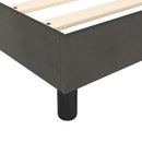 Boxspring sengeramme Mørkegrå 100x200 cm Fløjl