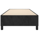 Boxspring sengeramme Sort 100x200 cm Fløjl