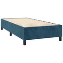 Boxspring sengeramme Mørkeblå 100x200 cm Fløjl
