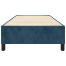 Boxspring sengeramme Mørkeblå 100x200 cm Fløjl