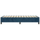 Boxspring sengeramme Mørkeblå 100x200 cm Fløjl