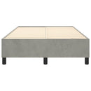 Boxspring sengeramme Lysegrå 120x200 cm Fløjl