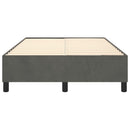 Boxspring sengeramme Mørkegrå 120x200 cm Fløjl