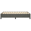 Boxspring sengeramme Mørkegrå 120x200 cm Fløjl