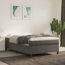 Boxspring sengeramme Mørkegrå 120x200 cm Fløjl