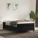 Boxspring sengeramme Sort 120x200 cm Fløjl