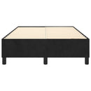Boxspring sengeramme Sort 120x200 cm Fløjl