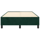 Boxspring sengeramme Mørkegrøn 120x200 cm Fløjl