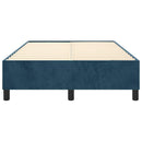 Boxspring sengeramme Mørkeblå 120x200 cm Fløjl
