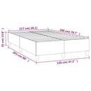 Boxspring sengeramme Mørkeblå 120x200 cm Fløjl