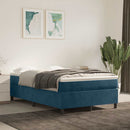 Boxspring sengeramme Mørkeblå 120x200 cm Fløjl