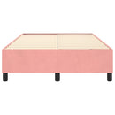 Boxspring sengeramme 120x200 cm fløjl pink