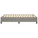 Boxspring sengeramme Lysegrå 140x190 cm Fløjl