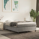 Boxspring sengeramme Lysegrå 140x190 cm Fløjl