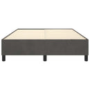 Boxspring sengeramme Mørkegrå 140x190 cm Fløjl