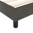 Boxspring sengeramme Mørkegrå 140x190 cm Fløjl