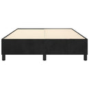 Boxspring sengeramme Sort 140x190 cm Fløjl