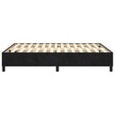 Boxspring sengeramme Sort 140x190 cm Fløjl