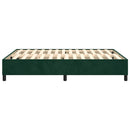 Boxspring sengeramme Mørkegrøn 140x190 cm Fløjl