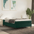 Boxspring sengeramme Mørkegrøn 140x190 cm Fløjl