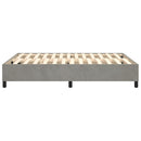 Boxspring sengeramme Lysegrå 140x200 cm Fløjl