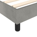 Boxspring sengeramme Lysegrå 140x200 cm Fløjl