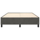 Boxspring sengeramme Mørkegrå 140x200 cm Fløjl